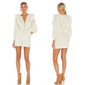 Free People Imogene Mini Dress in Ecru M